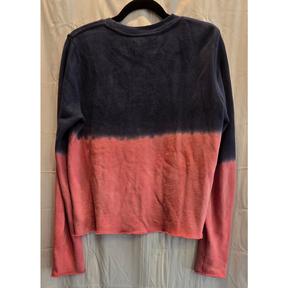 Sol Angeles Anthropologie Ombre Sweatshirt Raw Edge - Picture 5 of 8